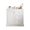 James Martin Vanities De Soto 36in Single Vanity, Bright White w/ 3 CM Eternal Jasmine Pearl Quartz Top 825-V36-BW-3EJP - alternate 1
